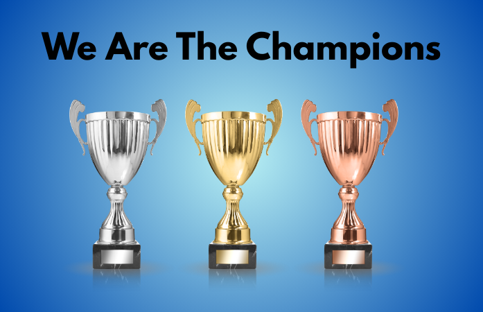  Three trophies
